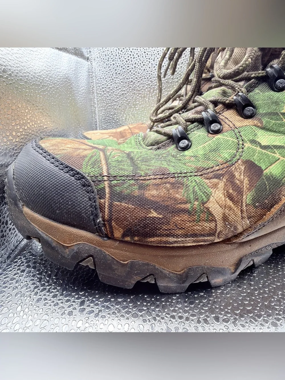 Rocky Men's Camouflage Hunting Boots - Green/Brown/Black